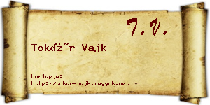 Tokár Vajk névjegykártya